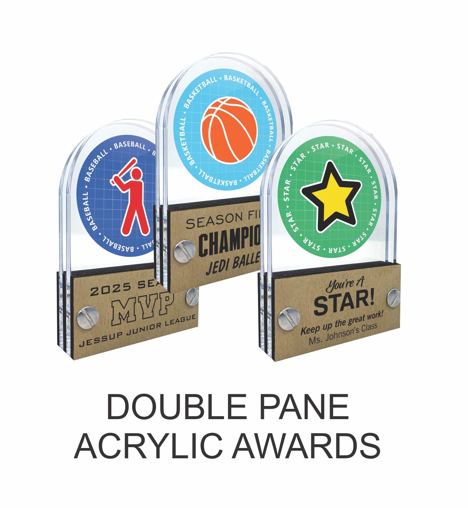 double pane acrylic awardss